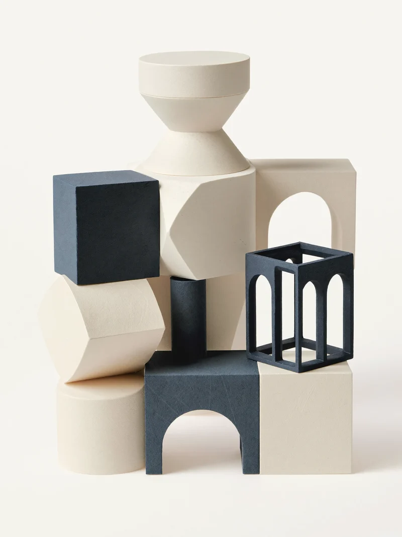 Illustrazione concettuale di un kit di costruzione geometrico